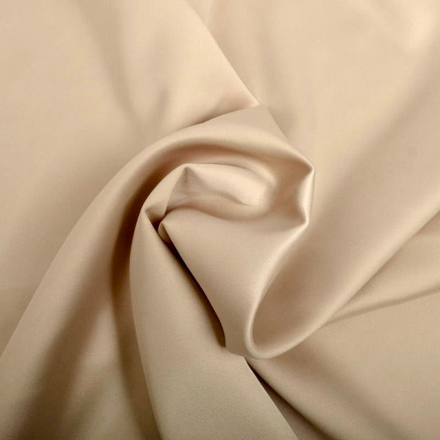 BEIGE MAT SATIN MED STRÆK – 2-VEJS STRÆK & MAT GLANS