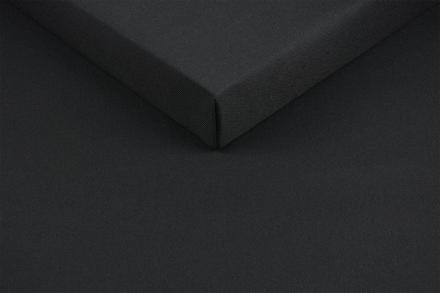Sort Kanaria udendørs møbelstof – vand- & UV-resistent, metervare til erhverv (billede 1 af 5)