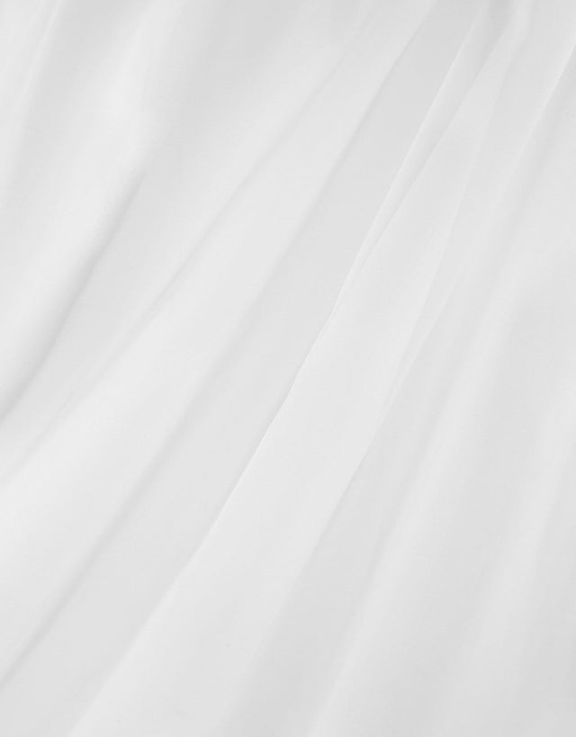 BRANDHÆMMENDE SEMI-TRANSPARENT VOILE TIL GARDINER - HVID