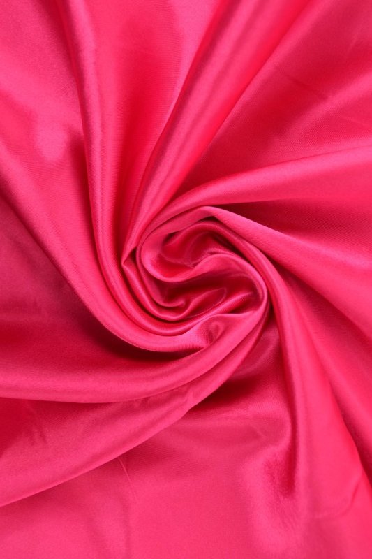 Neon pink satin stof – let & glansfuldt, metervare til erhverv (billede 1 af 5)