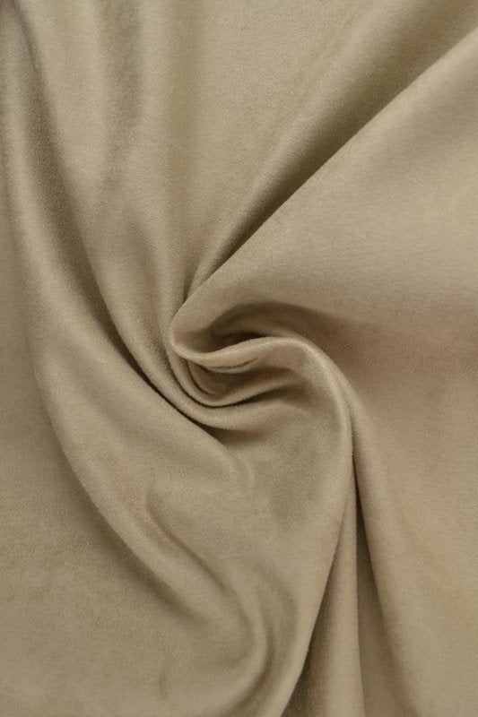 Beige imiteret ruskind – mat overflade & let pleje, metervare til erhverv (billede 1 af 7)