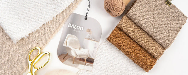 KØLIG SKIFERGRÅ BALOO BOUCLÉ MØBELSTOF – TEDDY-STRUKTUR & EKSTREM SLIDSTYRKE