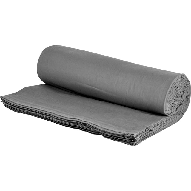 MØRKEGRÅ BRANDHÆMMENDE SCENE MOLTON – 300 CM, 300 g/m² & MAT, LYS-/LYDABSORBERENDE