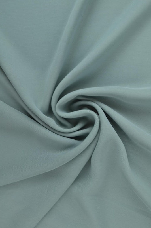 Vintage grøn chiffon – let, gennemsigtig & med flot fald, metervare til erhverv (billede 1 af 7)