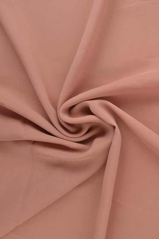 Vintage pink chiffon – let, gennemsigtig & med flot fald, metervare til erhverv (billede 1 af 7)