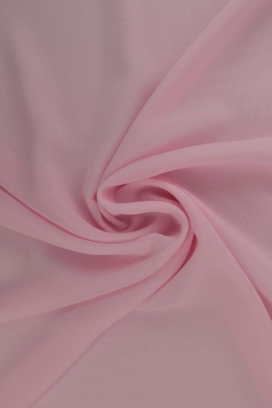 Lyserød chiffon – let, gennemsigtig & med flot fald, metervare til erhverv (billede 1 af 7)