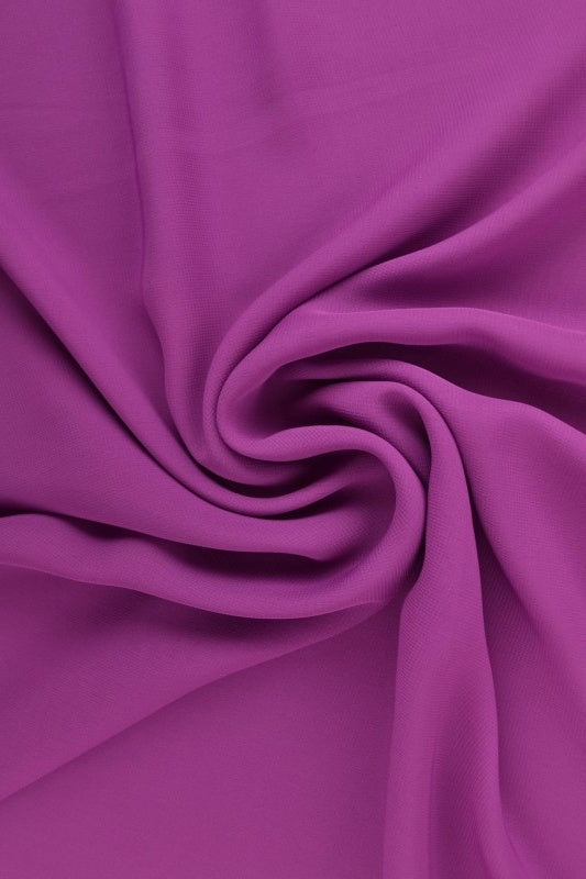 Blommefarvet chiffon – let, gennemsigtig & med flot fald, metervare til erhverv (billede 1 af 7)