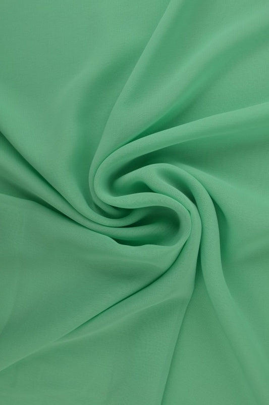 Mint grøn chiffon – let, gennemsigtig & med flot fald, metervare til erhverv (billede 1 af 7)