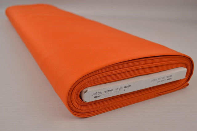 Orange bomuldstwill – kraftig & formstabil, metervare til erhverv (billede 2 af 7)