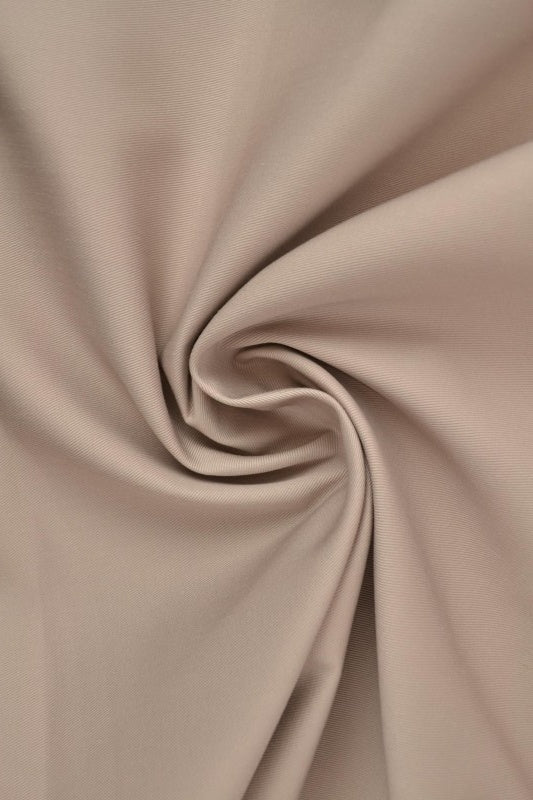 Taupe bomuldstwill – kraftig & formstabil, metervare til erhverv (billede 1 af 7)