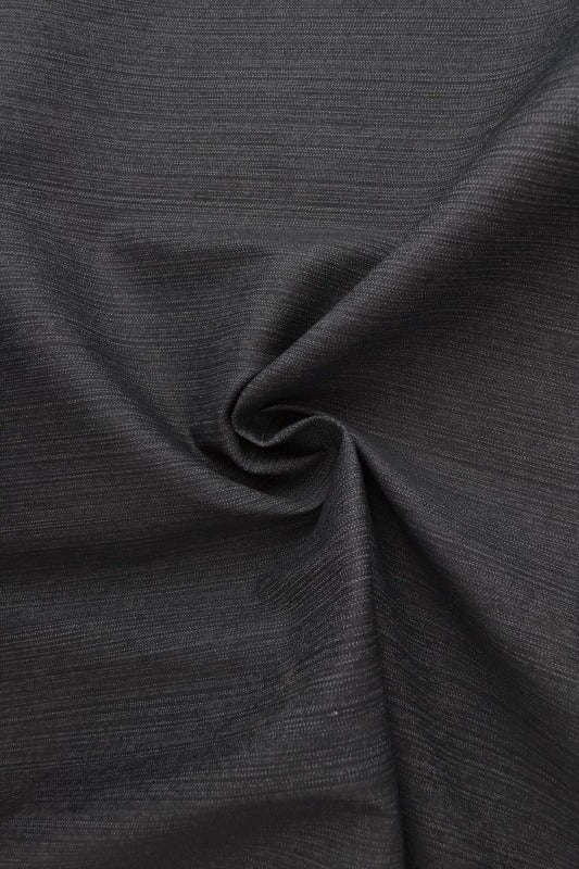 Antracit uvasket denim med stræk – 370 g/m², metervare til erhverv (billede 1 af 9)