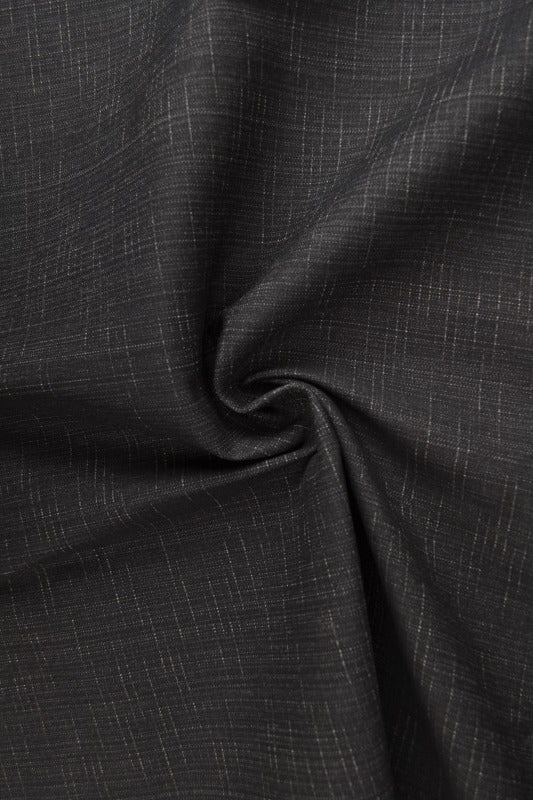 Sortmeleret uvasket denim med stræk – 370 g/m², metervare til erhverv (billede 1 af 9)