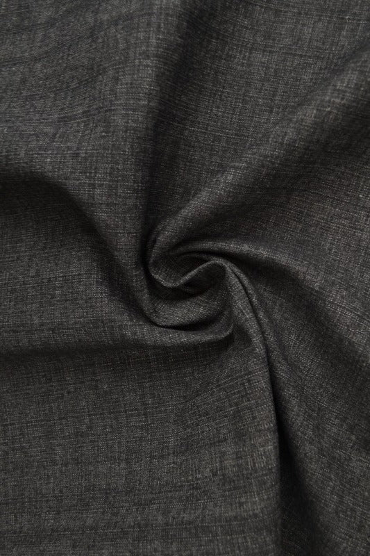 Koksgrå uvasket denim med stræk – 370 g/m², metervare til erhverv (billede 1 af 9)