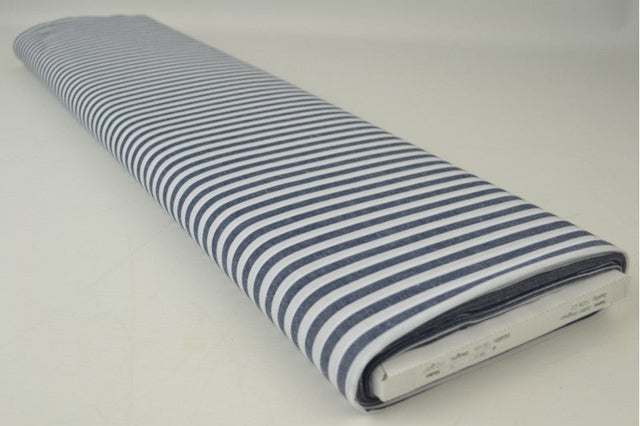 NAVY 6,5 MM GINGHAM STRIBER – OEKO-TEX BOMULD, LET & ÅNDBAR