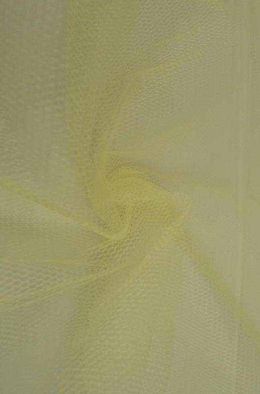 Pastelgul stift tyl – let & formfast netstof, metervare til erhverv (billede 1 af 8)