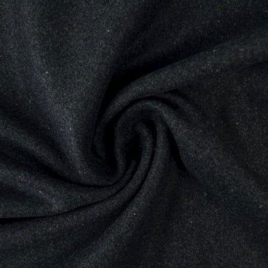 Antracite slidstærk og blød uld/polyester stof, metervare til erhverv (billede 1 af 4)