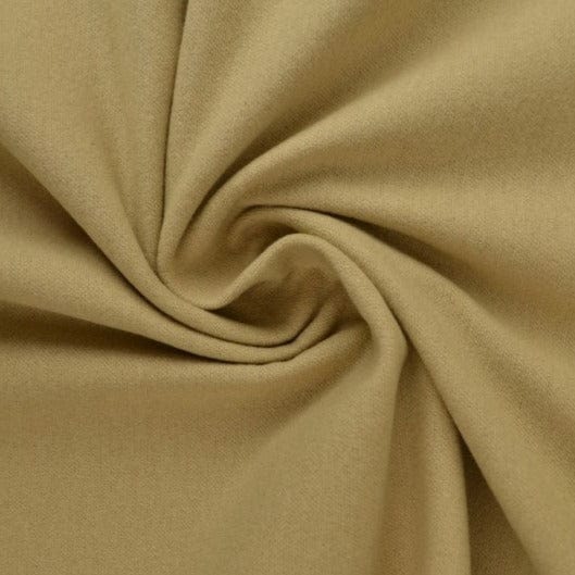 Beige bomuldsflannel – blød børstet overflade & naturlig, metervare til erhverv (billede 1 af 6)