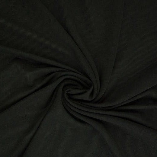 Sort lycra mesh – elastisk netstof, semi transparent, metervare til erhverv (billede 1 af 4)