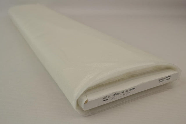 Råhvid organza – transparent & skinnende, metervare til erhverv (billede 2 af 7)
