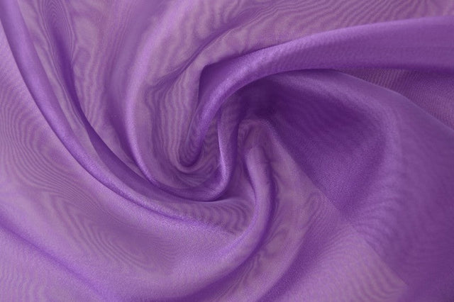 Lilla organza – transparent & skinnende, metervare til erhverv (billede 3 af 7)