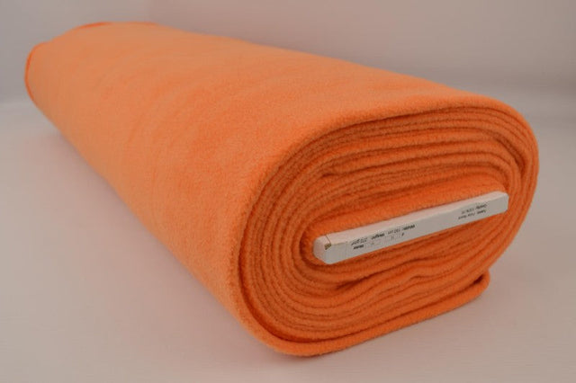 Orange polar fleece – anti-pilling, varm & let, metervare til erhverv (billede 2 af 7)