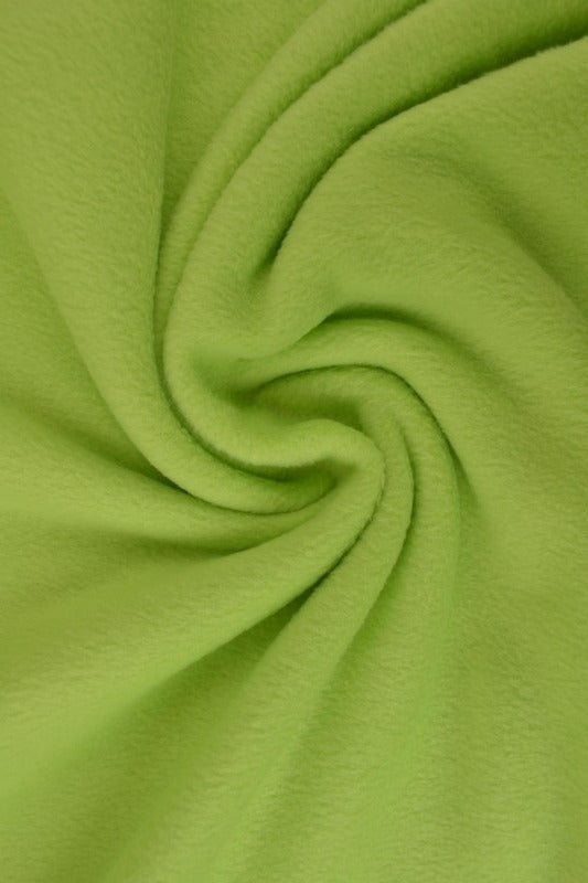 Limegrøn polar fleece – anti-pilling, varm & let, metervare til erhverv (billede 1 af 7)