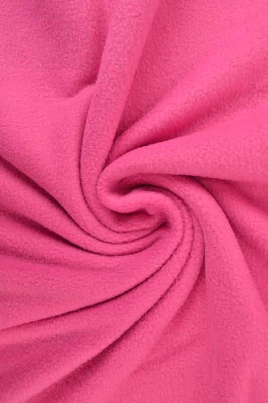 Pink polar fleece – anti-pilling, varm & let, metervare til erhverv (billede 1 af 7)