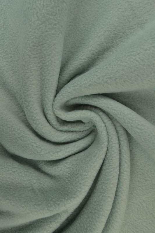 Vintage grøn polar fleece – anti-pilling, varm & let, metervare til erhverv (billede 1 af 7)