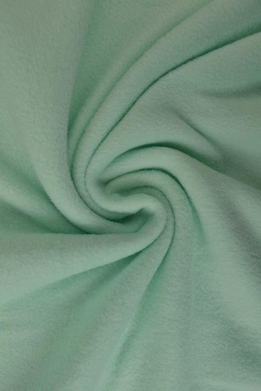 Lys mintgrøn polar fleece – anti-pilling, varm & let, metervare til erhverv (billede 1 af 7)