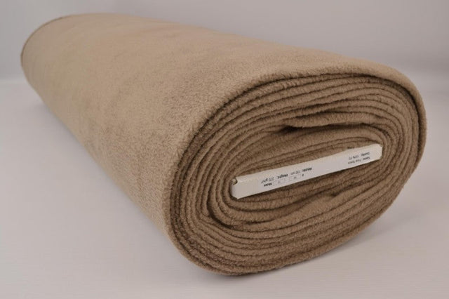 Taupe polar fleece – anti-pilling, varm & let, metervare til erhverv (billede 2 af 7)