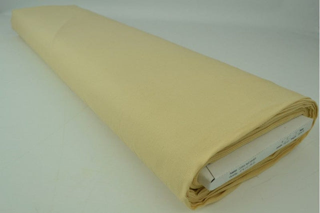 Champagne bomuldstwill med stræk – diagonal twill & formfast komfort, metervare til erhverv (billede 2 af 7)