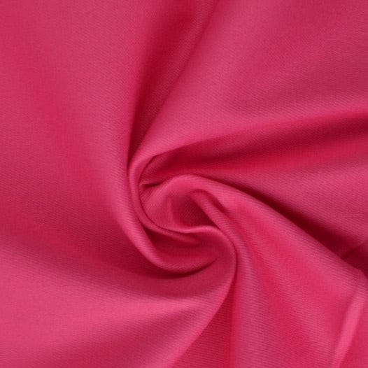 Fuchsia bomuldstwill med stræk – diagonal twill & formfast komfort, metervare til erhverv (billede 1 af 7)