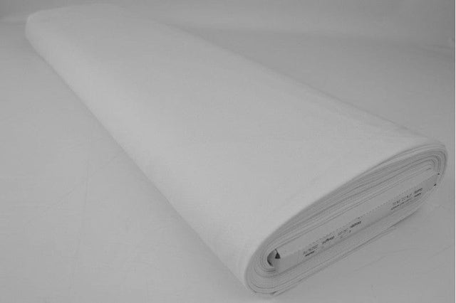 Hvid bomuldstwill med stræk – diagonal twill & formfast komfort, metervare til erhverv (billede 2 af 7)