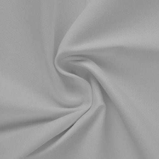 Hvid bomuldstwill med stræk – diagonal twill & formfast komfort, metervare til erhverv (billede 1 af 7)