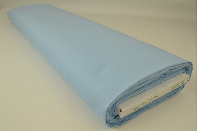 Lyseblå bomuldstwill med stræk – diagonal twill & formfast komfort, metervare til erhverv (billede 2 af 7)