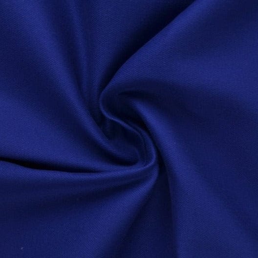 Mørkeblå bomuldstwill med stræk – diagonal twill & formfast komfort, metervare til erhverv (billede 1 af 7)