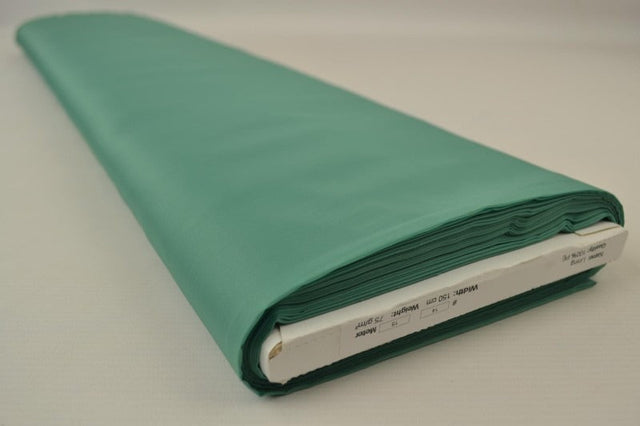 Mintgrøn polyester foer – glat, let & let glans, metervare til erhverv (billede 2 af 5)