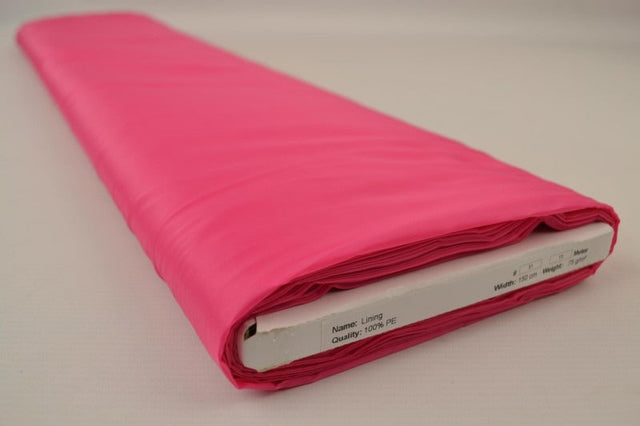 Fuchsia polyester foer – glat, let & let glans, metervare til erhverv (billede 2 af 5)