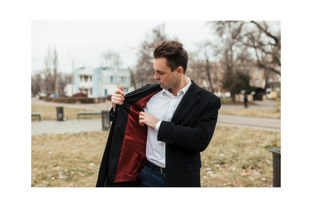 Grå polyester foer – glat, let & let glans, metervare til erhverv (billede 4 af 5)