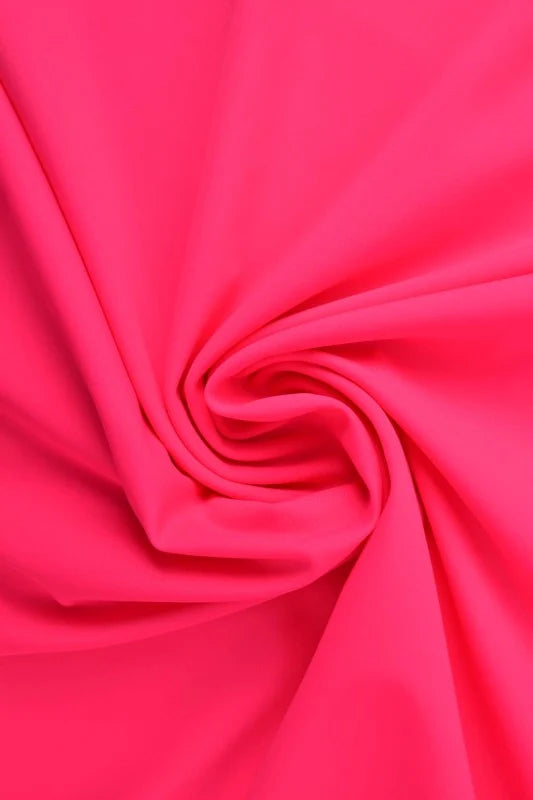 Neon pink lycra – 4-vejs stræk & hurtigtørrende, metervare til erhverv (billede 1 af 7)