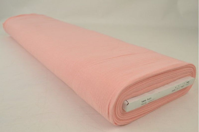 Laksefarvet double gauze musselin – blød & åndbar, metervare til erhverv (billede 2 af 5)