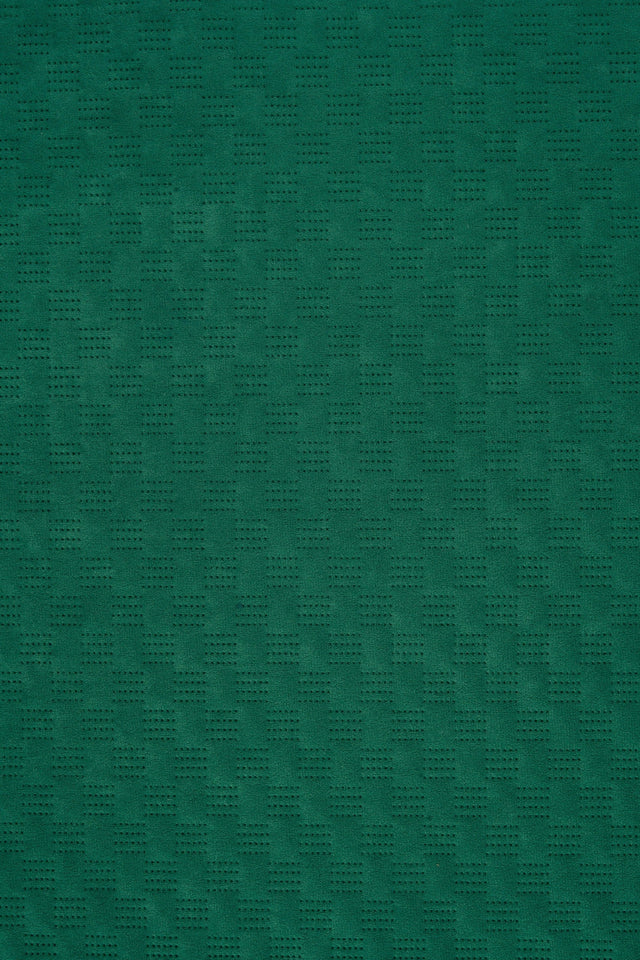 Klar malakitgrøn Uttario velvet 3D – quiltet velour med fint bølgemønster, metervare til erhverv (billede 2 af 3)