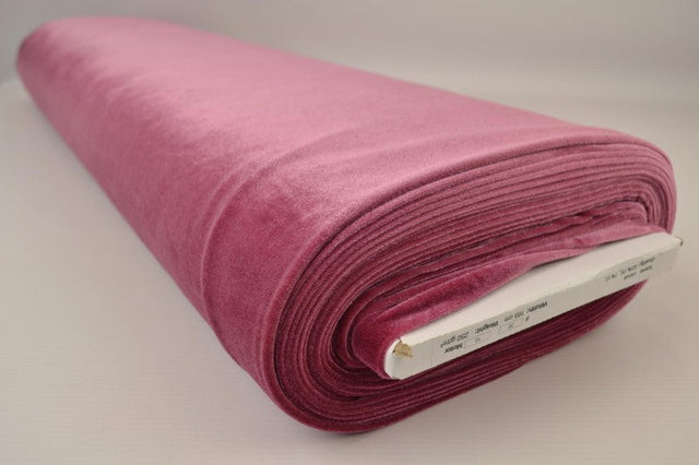 Rosa velour med stræk, metervare til erhverv (billede 2 af 6)