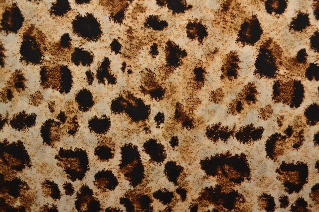 Viskose stof med leopardprint – beige & cognac, metervare til erhverv (billede 3 af 9)