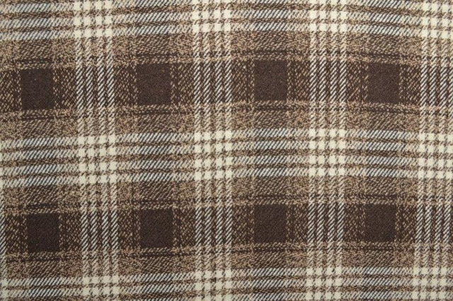 Brun ternet tweed, metervare til erhverv (billede 3 af 3)