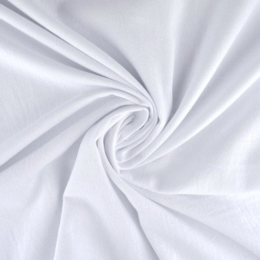 HVID BOMULDS-VOILE – LET, LUFTIG & SEMI-TRANSPARENT