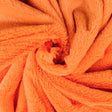 Orange blød plys – 10 mm luv & envejs stræk, metervare til erhverv (billede 1 af 5)