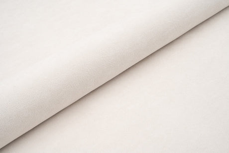 Creme tyk mat velour møbelstof med fleecebagside, metervare til erhverv (billede 1 af 3)