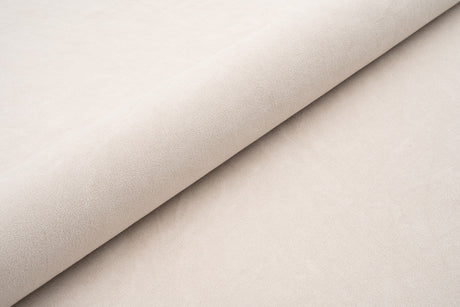 Naturel tyk mat velour møbelstof med fleecebagside, metervare til erhverv (billede 1 af 3)