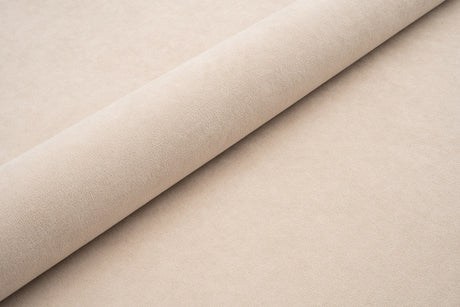 Sand tyk mat velour møbelstof med fleecebagside, metervare til erhverv (billede 1 af 3)